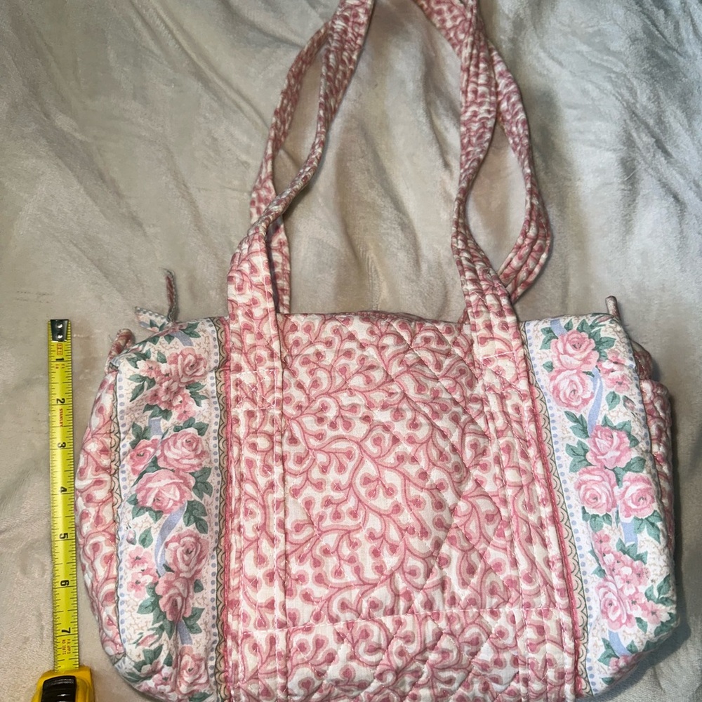 Vintage 1990 Vera Bradley Pink and White Floral Bag
